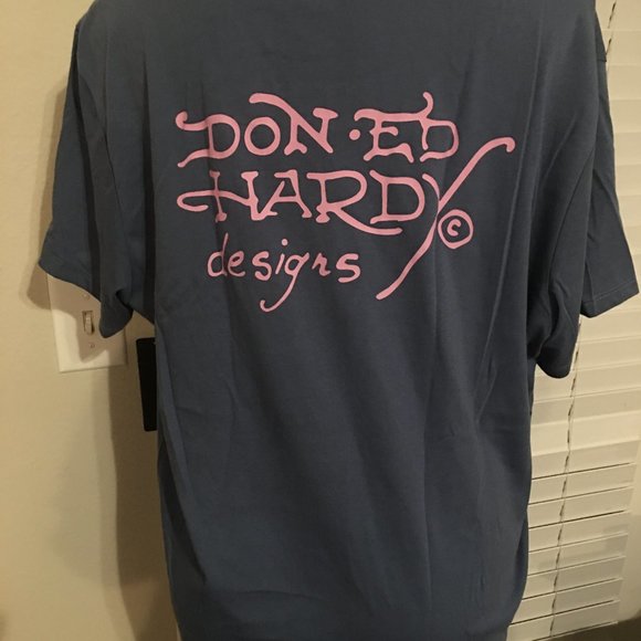 Ed Hardy Serpent & Skull XL Gray T Shirt XL  Box TS1 - Picture 3 of 10